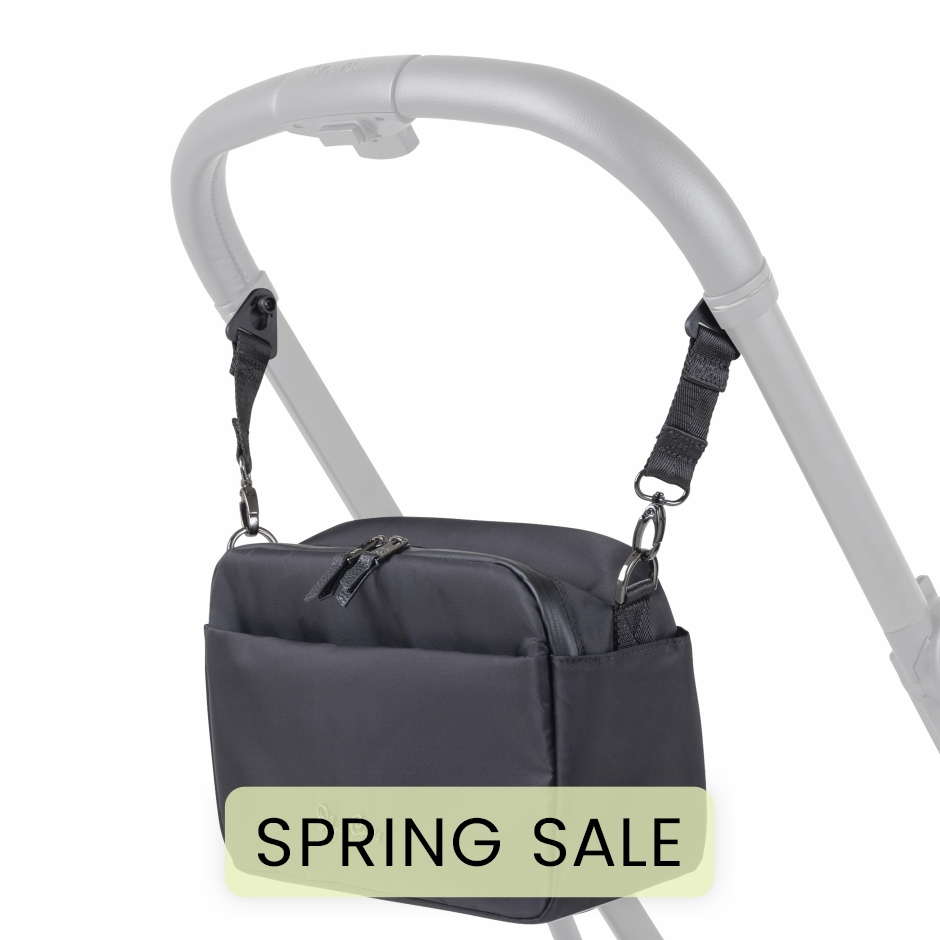 View Silver Cross Universal Organiser Bag Black Waterproof Pram Pouch Buggy Storage For Baby Essentials Lighweight Durable Travel Accessory  information