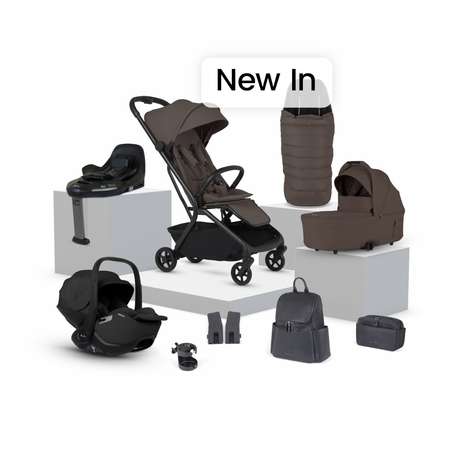View Silver Cross Nia Chocolate Compact Travel System with Accessory Pack 12 Piece Brown Newborn to 4 Years Stroller Travel Buggy Set For  information