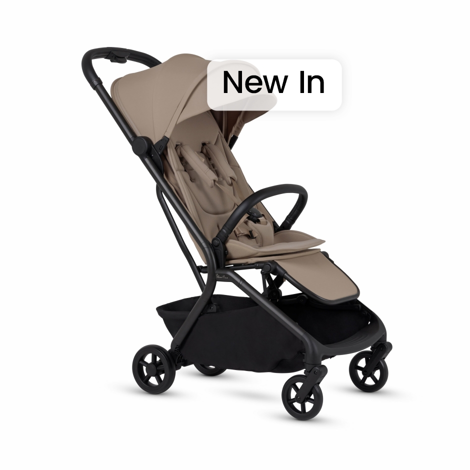 View Silver Cross Nia Champagne Compact Travel Stroller Beige Newborn to 4 Years Baby Pushchair Pram Best Travel Buggy For Babies Adjustable  information