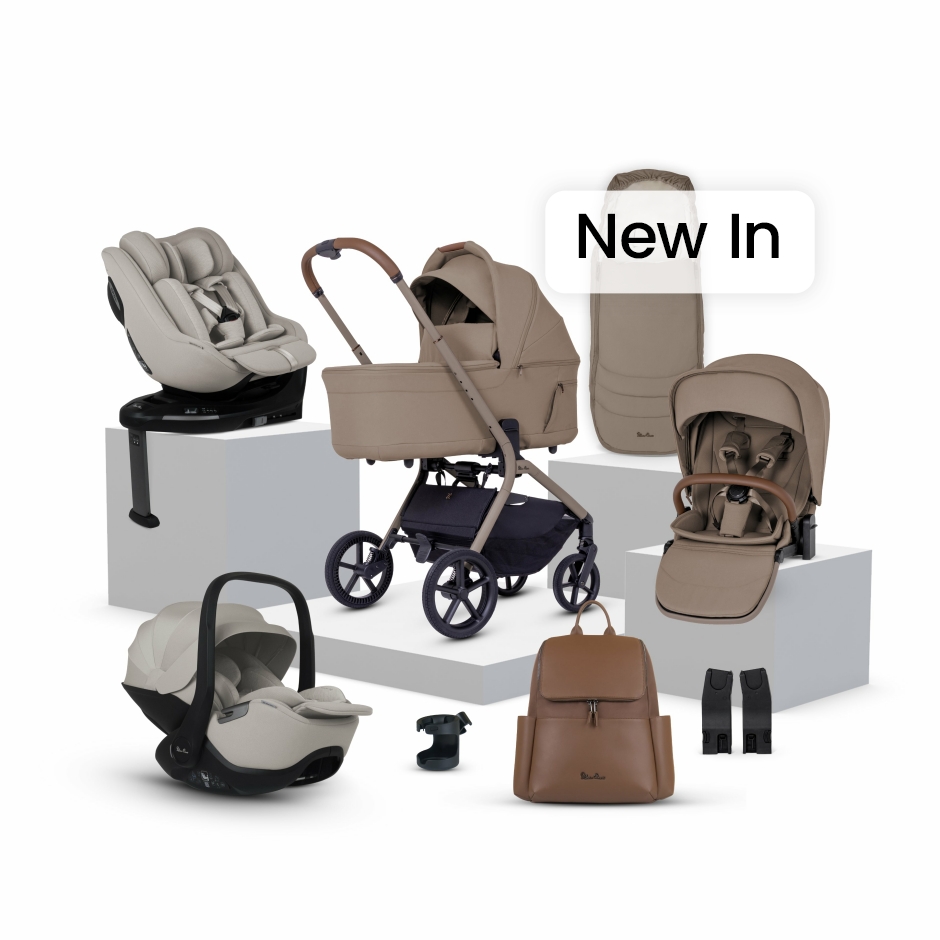 View Silver Cross Breez Champagne Travel System Ultimate 360 Family Car Seat Bundle 13 piece Cream Newborns Upto 4 Years Pushchair Pram For  information