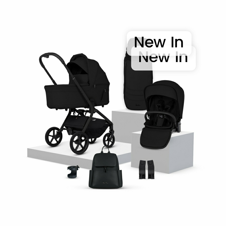 View Silver Cross Breez Onyx Travel System Accessory Bundle 10 Piece Black Beige Newborn Upto 4 Years Lightweight Pushchair Pram For Infant information