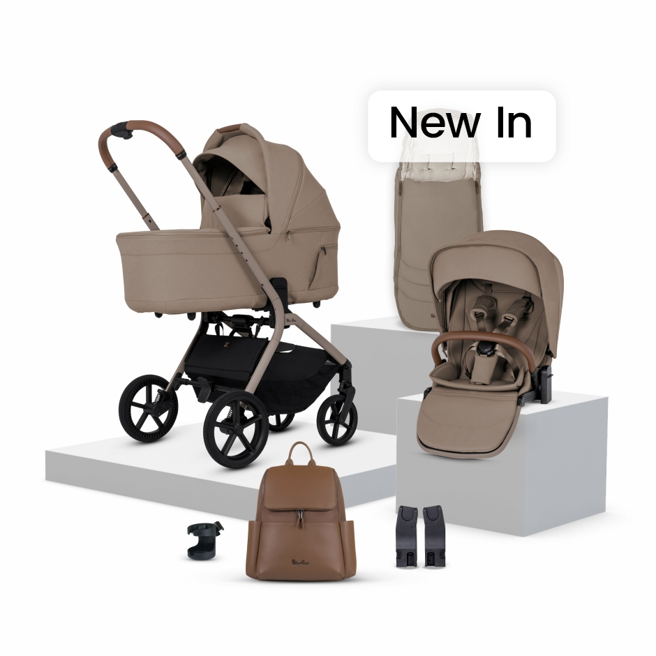 View Silver Cross Breez Champagne Travel System Accessory Bundle 10 Piece Beige Newborn Upto 4 Years Lightweight Pushchair Pram Buggy For  information