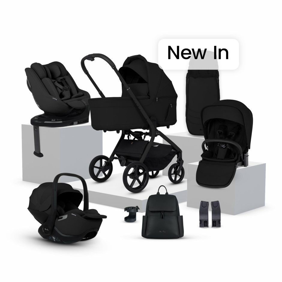 View Silver Cross Breez Onyx Travel System Ultimate 360 Family Car Seat Bundle 13 piece Black Newborn Upto 4 Years Pushchair Pram Buggy For  information