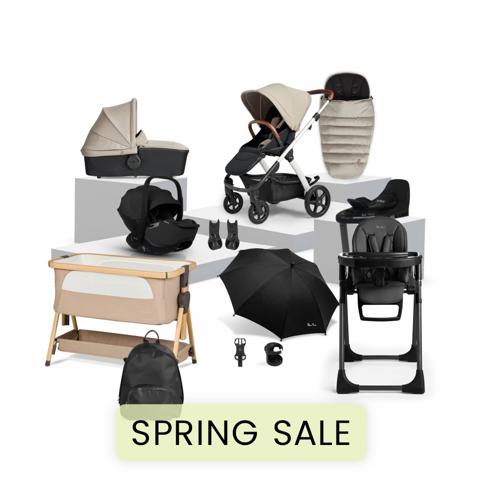 View Silver Cross Tide Newborn Ultimate Bundle Stone 19 Piece Beige Foldable Stroller Pushchair Pram Carrycot Buggy Infant Carrier  information