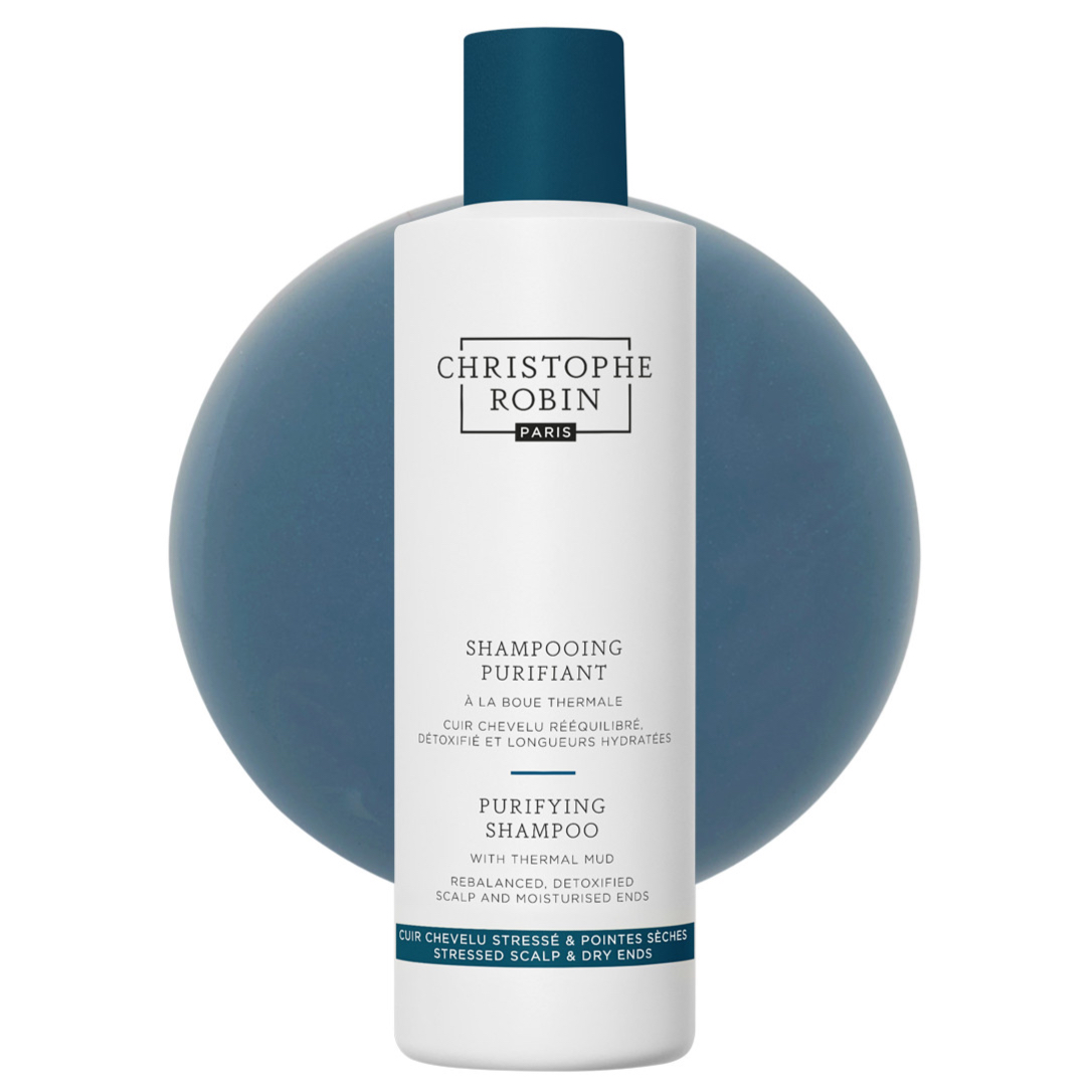Christophe Robin Purifying Shampoo 250ml - With Thermal Mud - Image 3