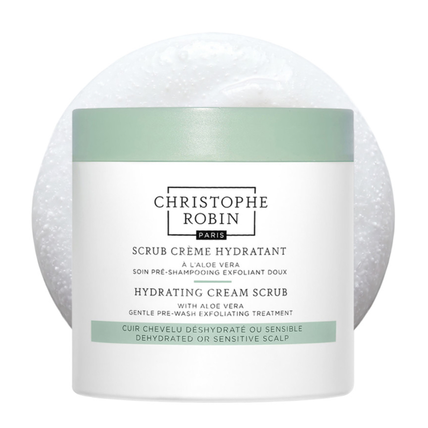 Christophe Robin Cream Hydrating Scrub With Aloe Vera - 250Ml | Gently Exfoliates To Remove Dead Skin Cells | Soothes & Deeply Hydrates