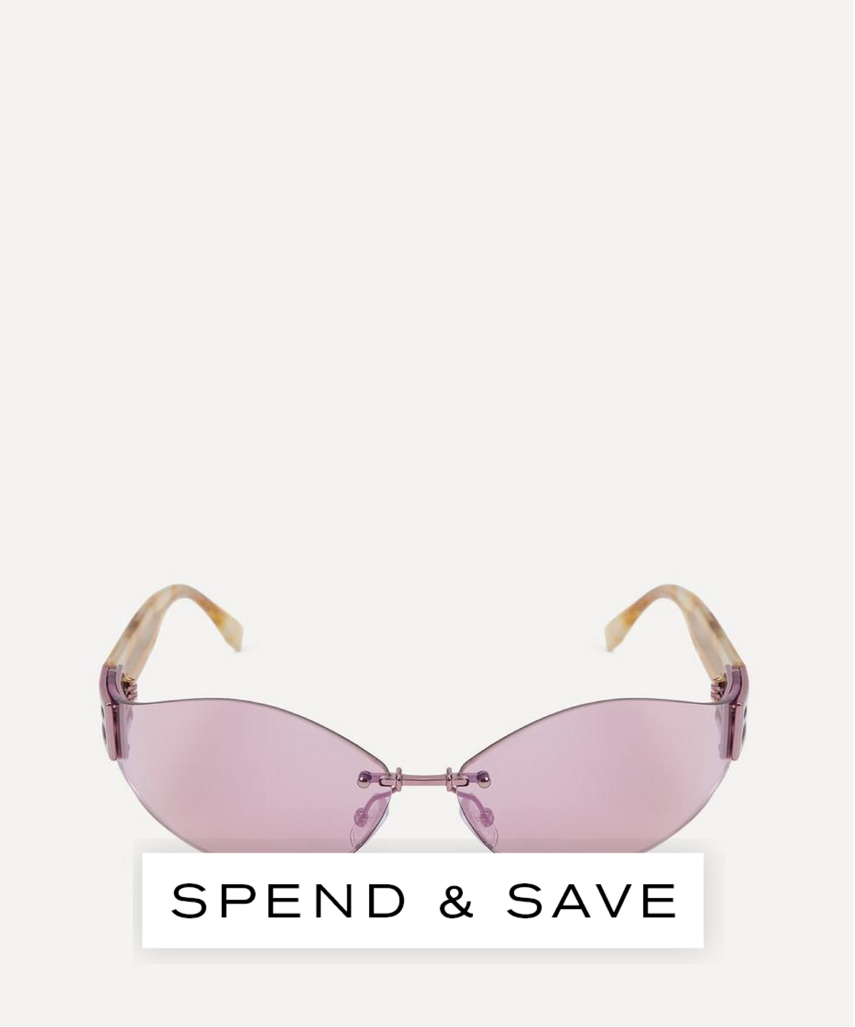 Fendi Women's Baguette Rose Acetate Sunglasses