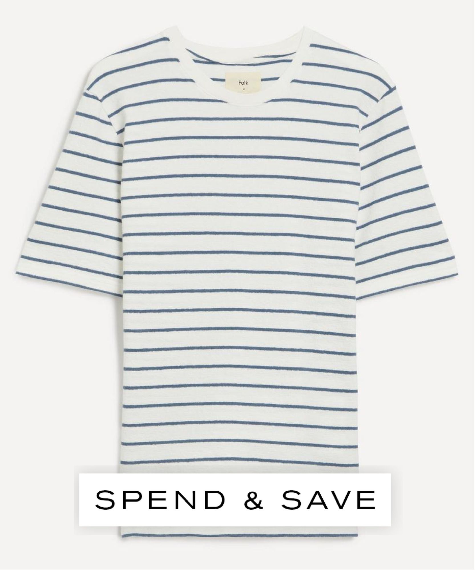 Folk Mens Textured Stripe T-shirt