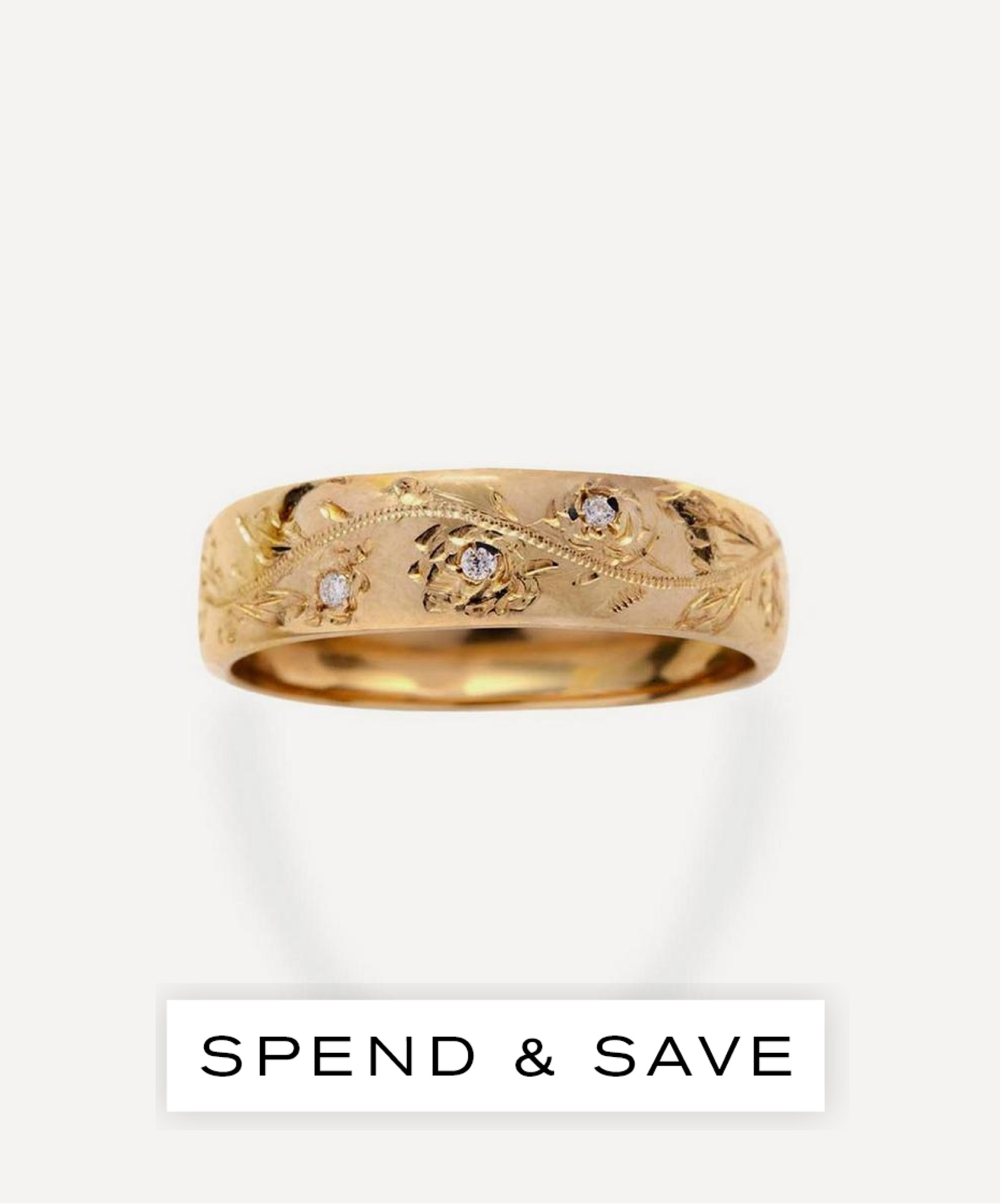 Atelier Vm 9ct Gold English Rose Diamond Ring