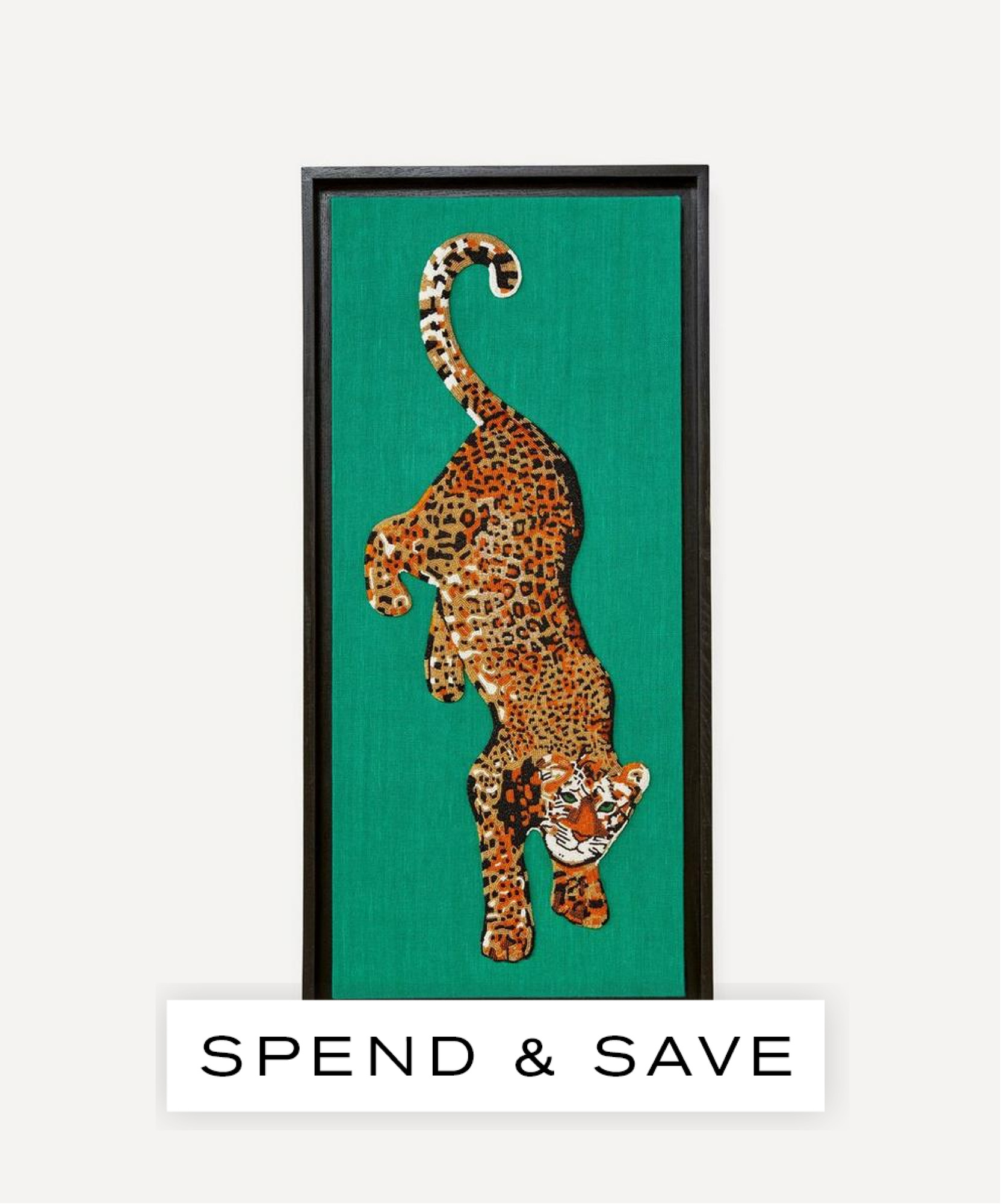 Jonathan Adler Leopard Beaded Wall Art