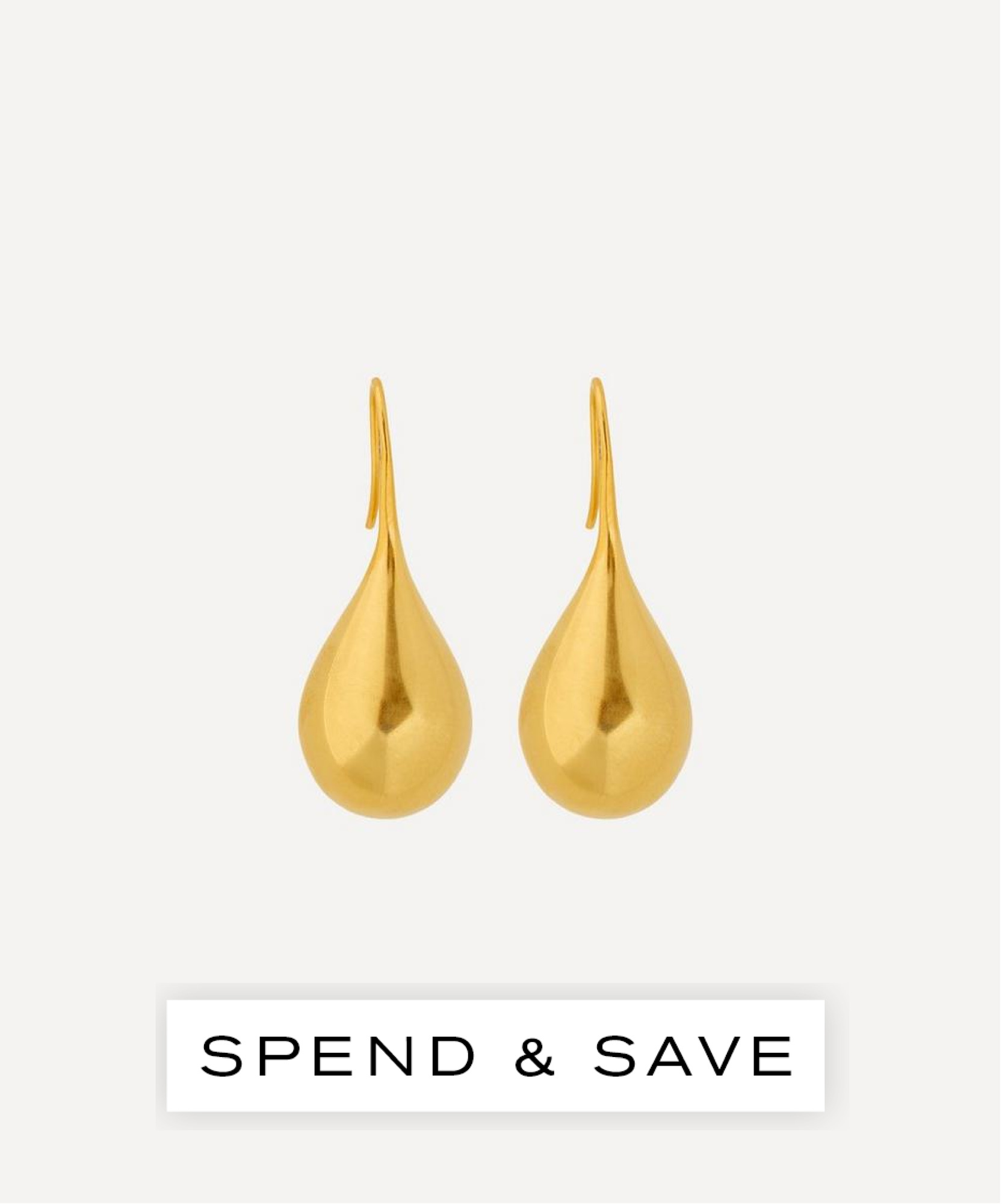 By Pariah 14ct Gold-plated Vermeil Large Drop Earrings