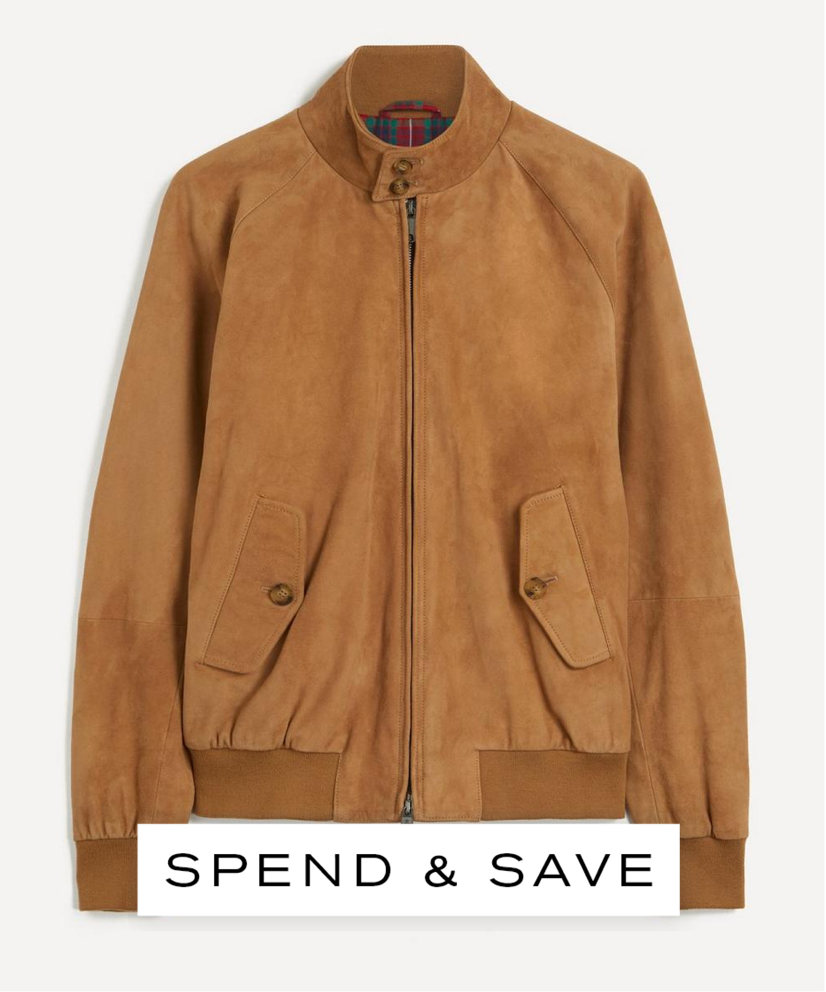 Baracuta Mens G9 Suede Harrington Jacket