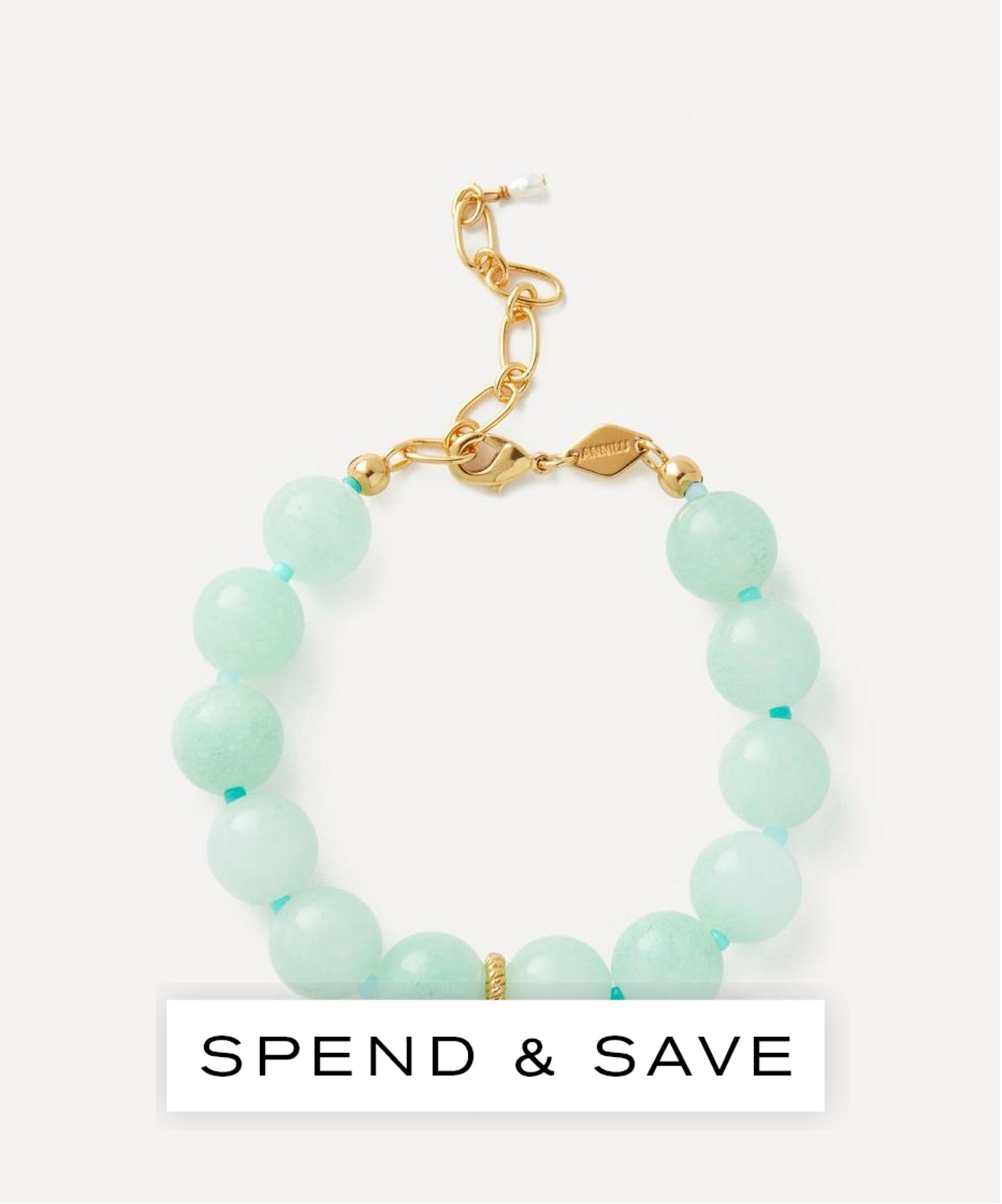 Anni Lu 18ct Gold-plated Ball Bead Bracelet