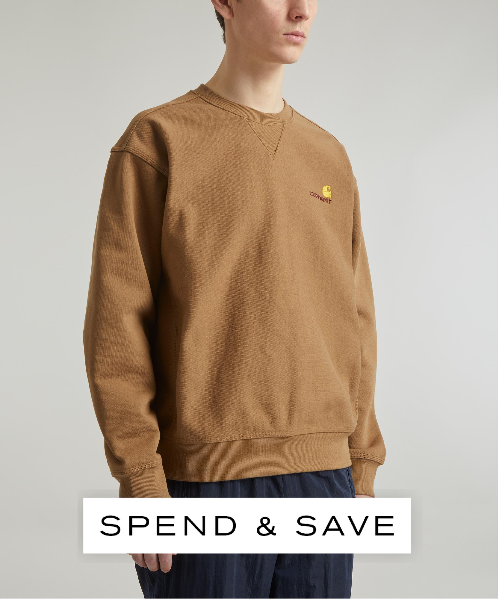Carhartt Cotton Blend Crew Neck American Script Sweat