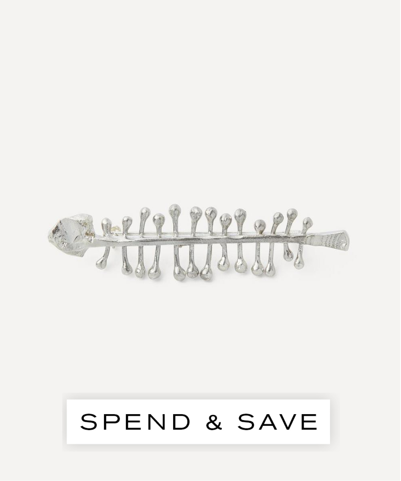 Alighieri Sterling Silver Skeleton Of The Self Brooch