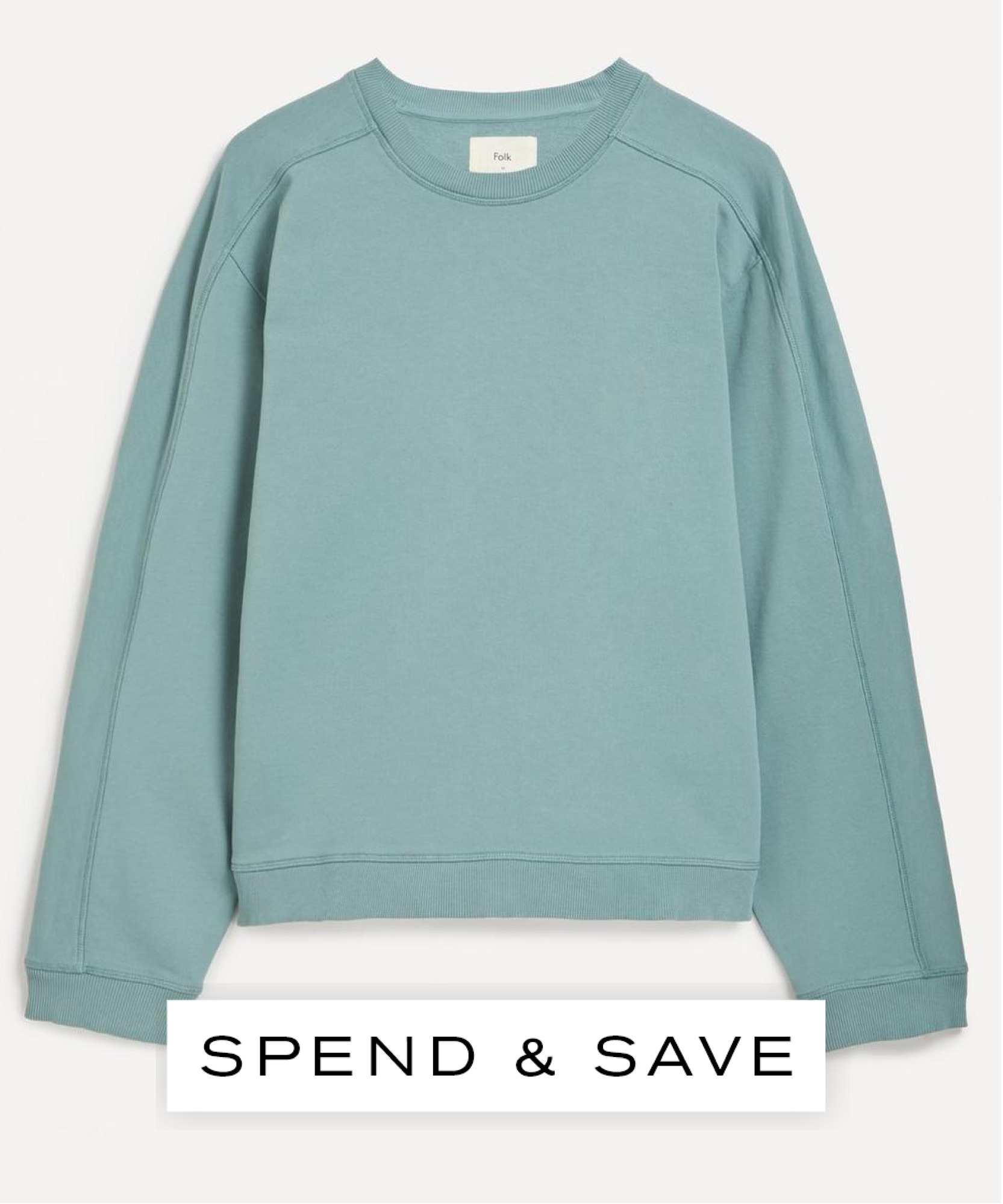 Folk Mens Spruce Green Prism Sweatshirt