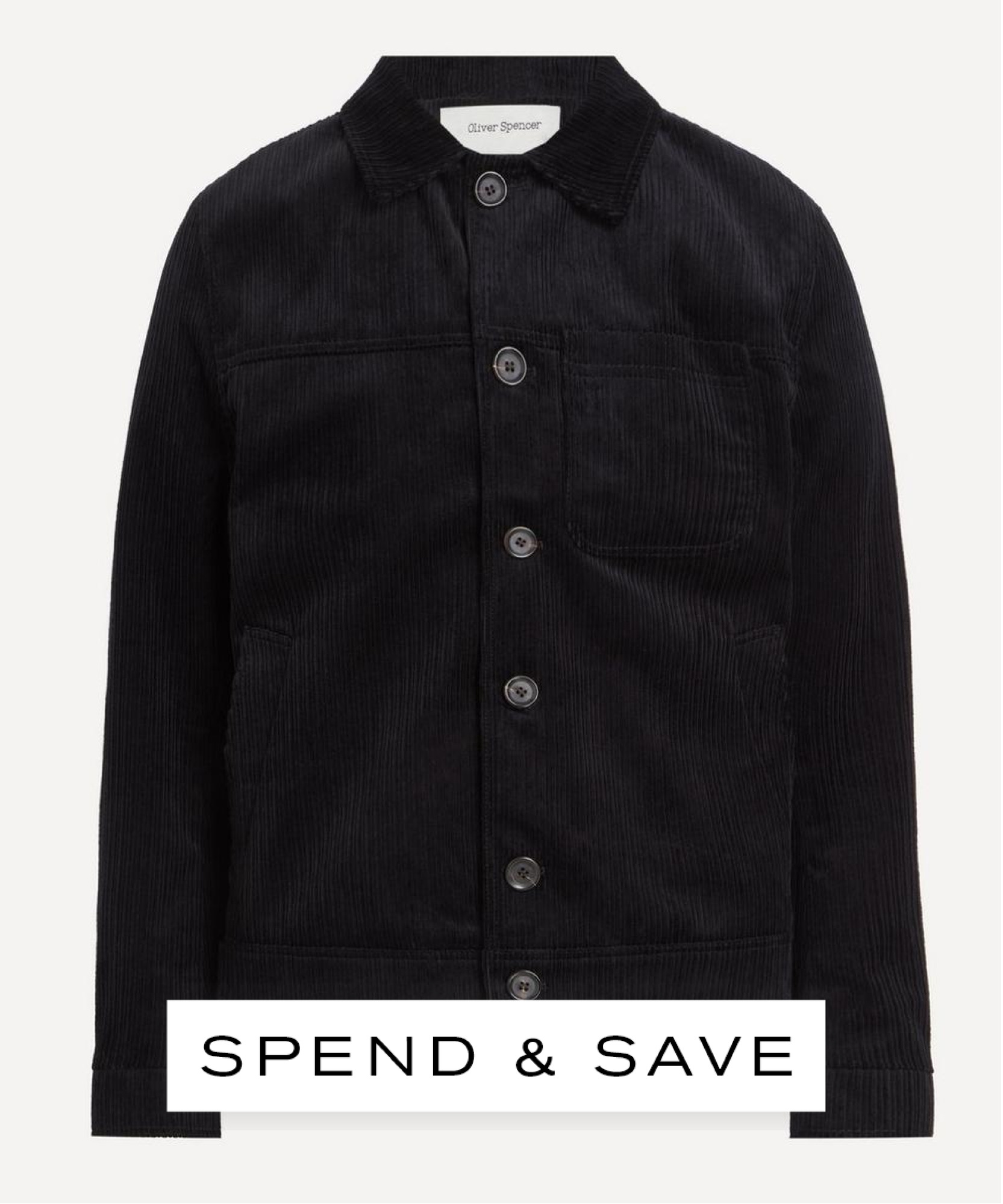Oliver Spencer Mens Buffalo Hedden Cord Jacket