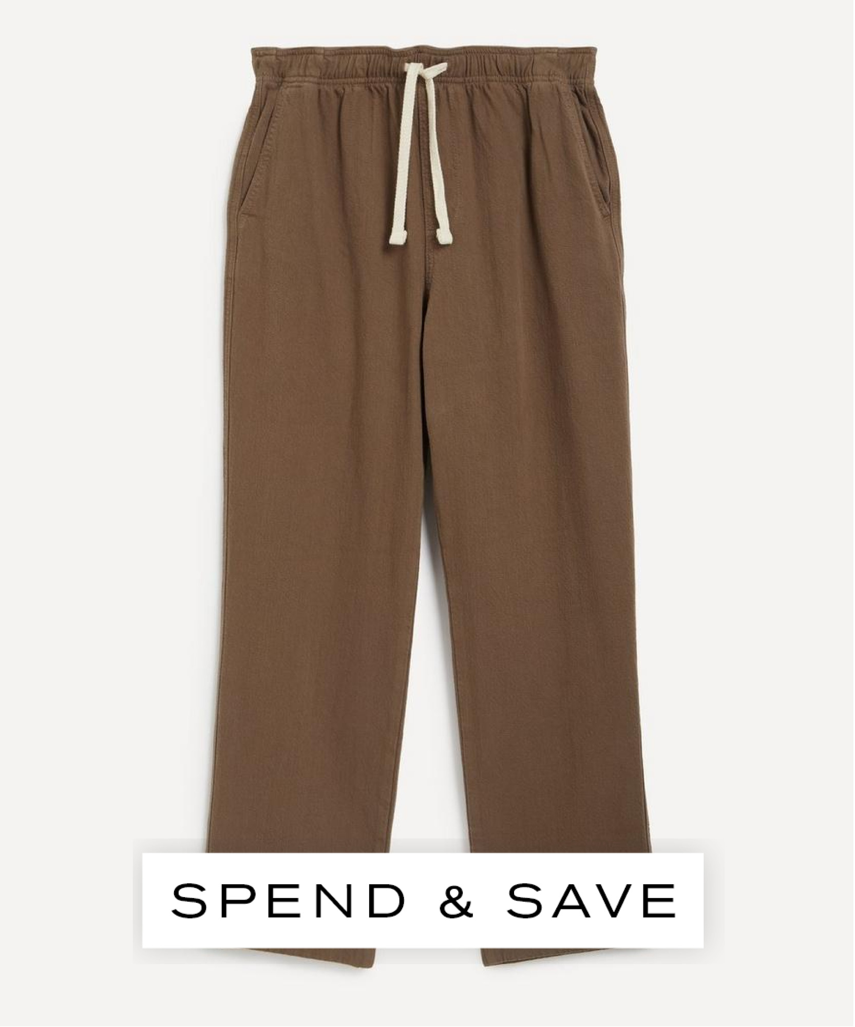 FRAME FRAME MENS TEXTURED TERRY TRAVEL TROUSERS IN TAUPE
