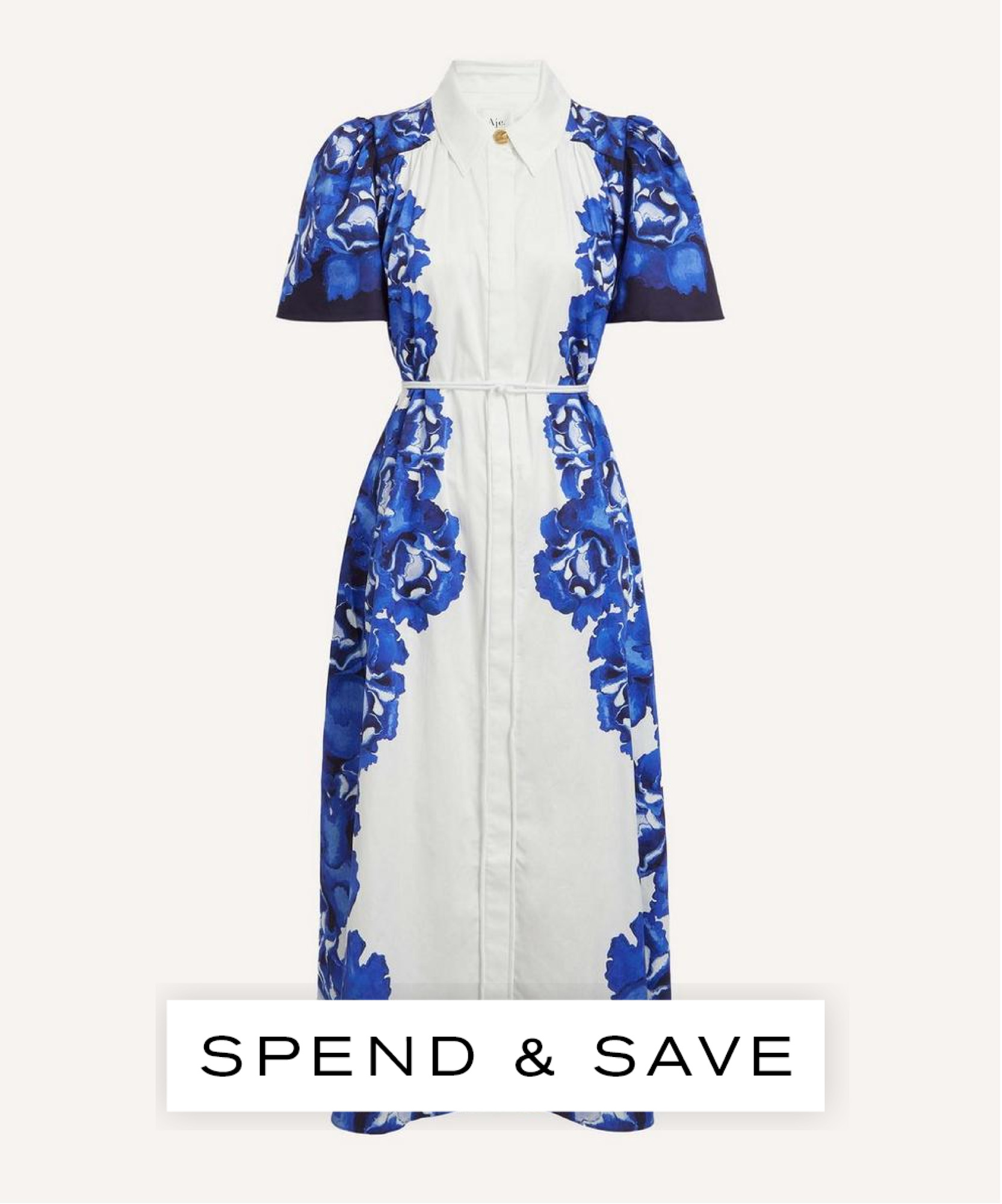 Aje Women's Fernanda Cotton Midi Dress