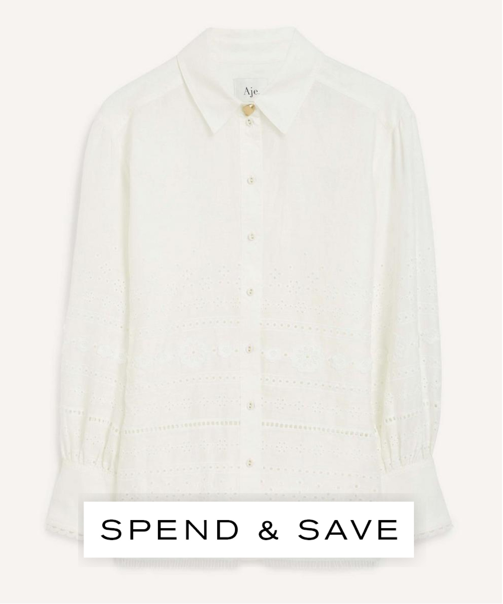 Aje Women's Cloud Embroidered Shirt