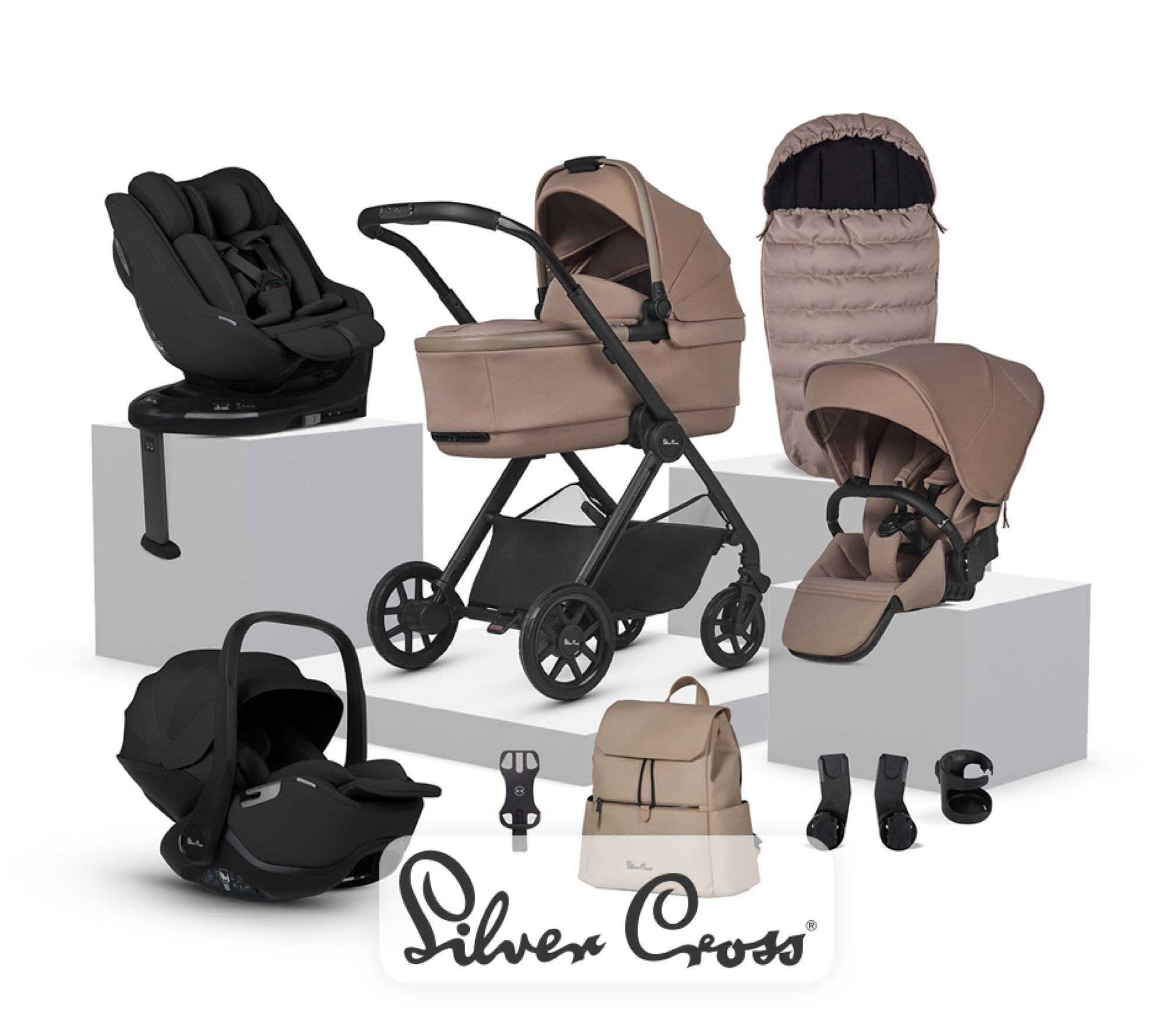 View Reef 2 Mocha Travel System Ultimate 360 Family Car Seat Bundle 12 piece information