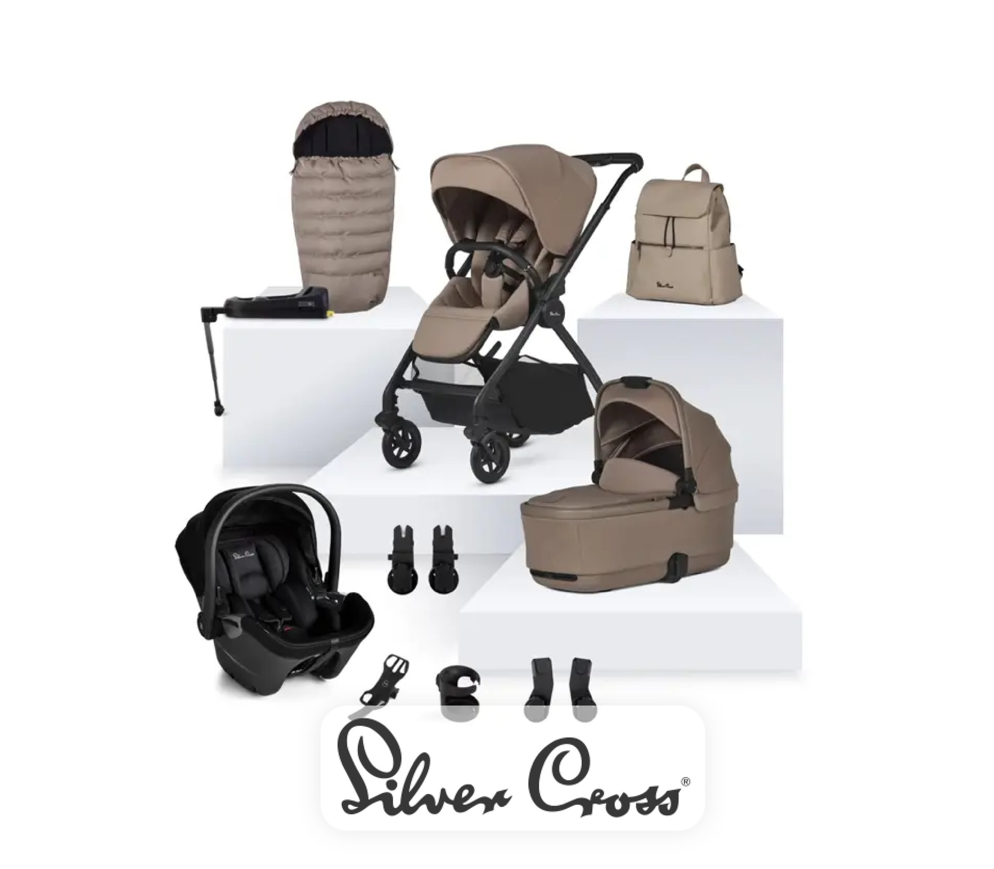 View Dune 2 Mocha Travel System Ultimate 360 Infant Carrier Bundle 11 piece information