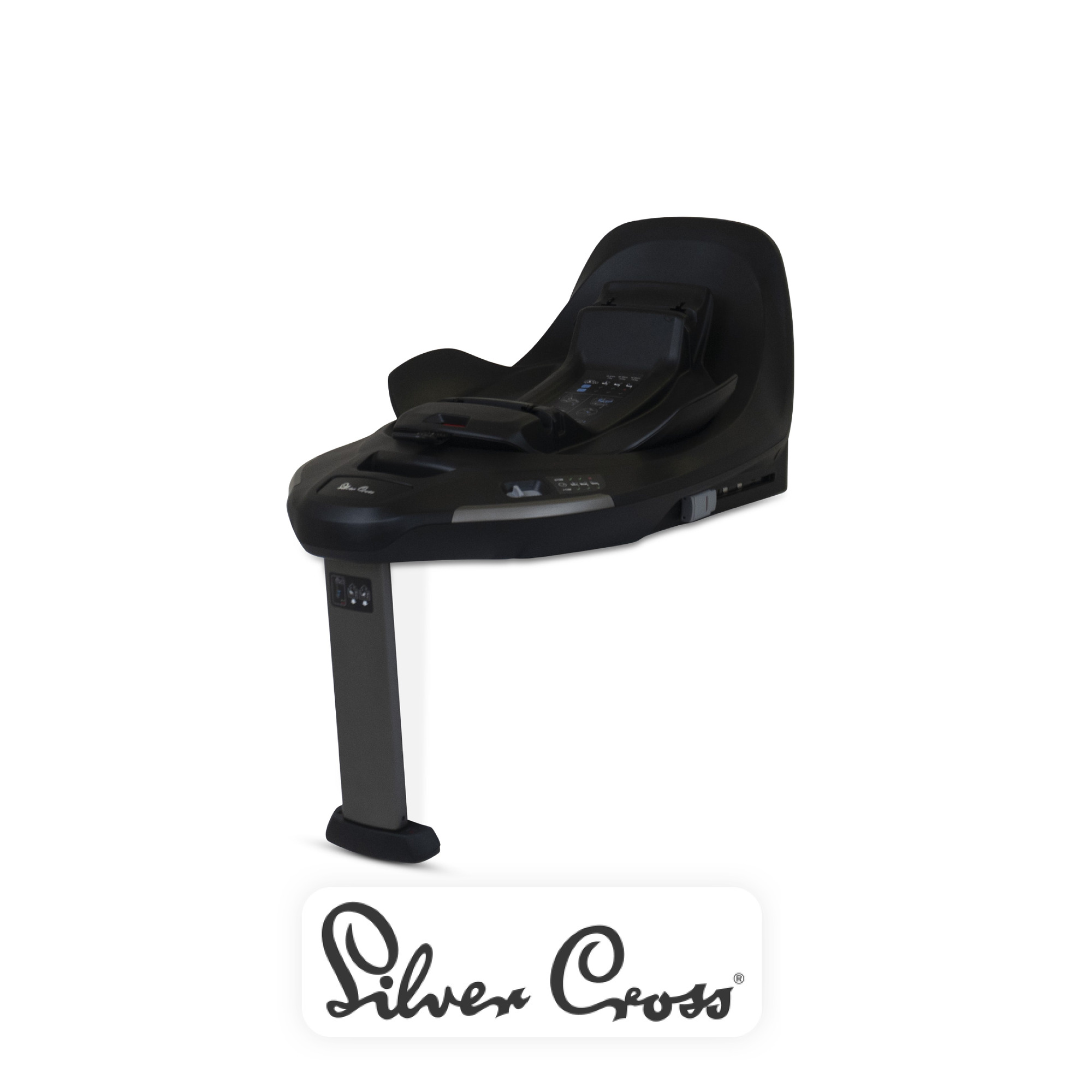 View Silver Cross Base Plus 360 Black Effortless Spin Age Lock Switch Connectors Leg Support Easy Visual Installation Indicators information